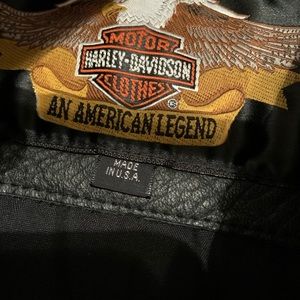 Vintage Harley Davidson Genuine Leather Jacket